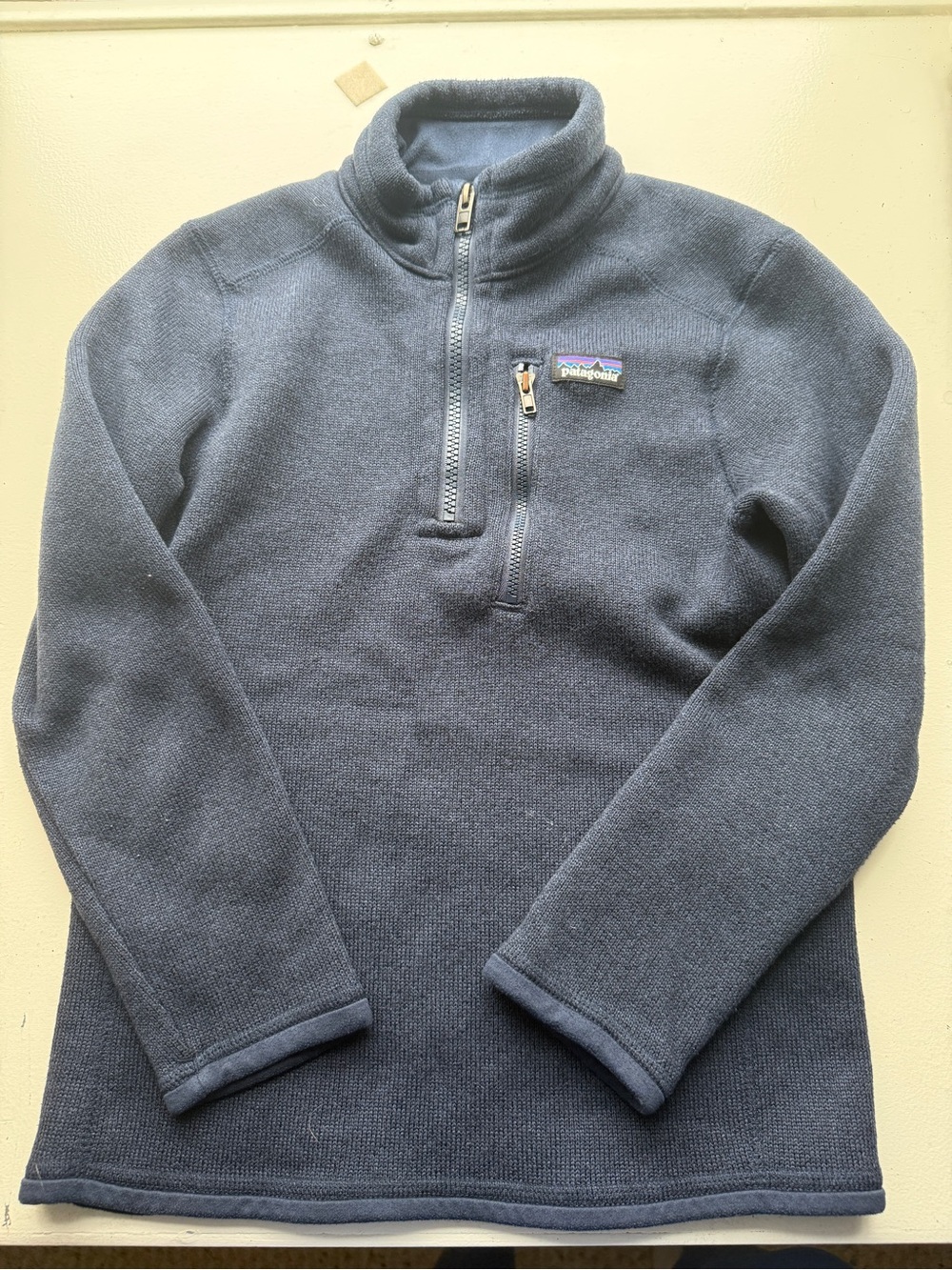Patagonia Navy Blue Zip-Up Fleece Pullover